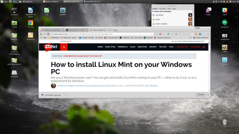  linux-mint-18-3-desktop.jpg "height =" auto "width =" 770 "/> </span><figcaption> <span class=
