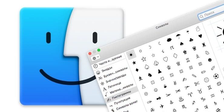 Как быстро вызвать специальные символы (эмодзи, пиктограммы) на Mac (macOS)