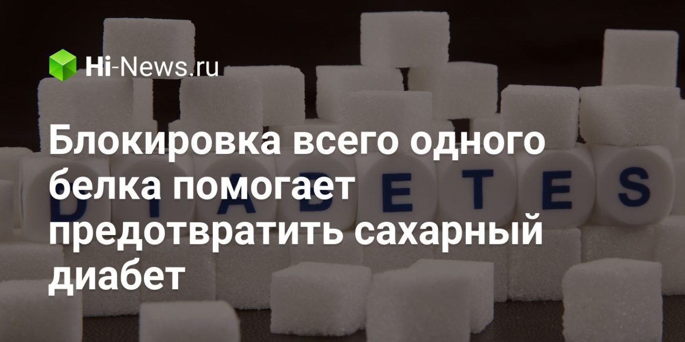 Блокировка всего одного белка помогает предотвратить сахарный диабет