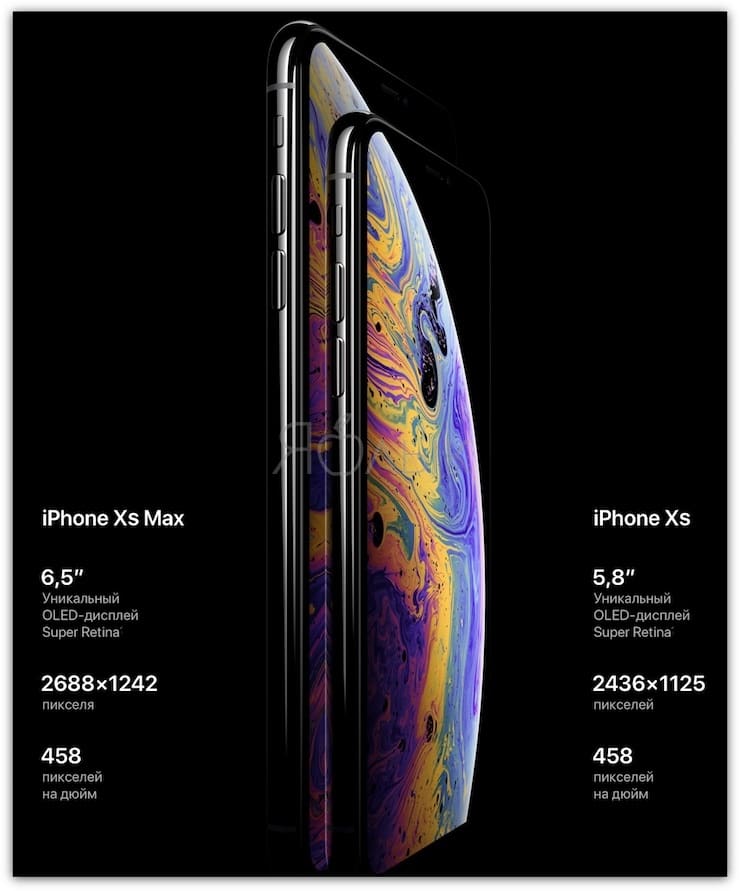 Экран iPhone Xs и iPhone Xs Max