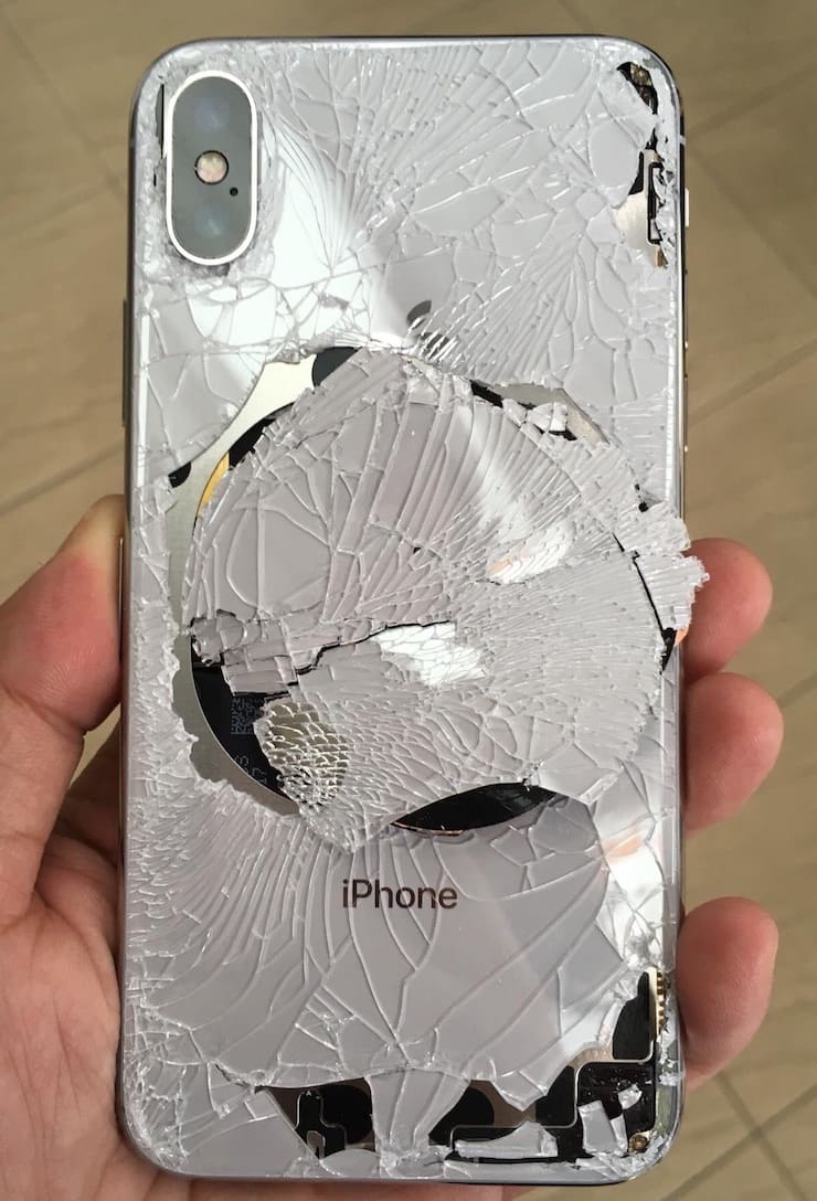 Разбитый iPhone X