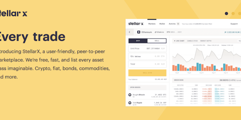 StellarX запустил децентрализованную биржу с поддержкой фиатных валют