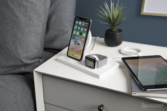Беспроводная док-станция Belkin одновременно заряжает 3 гаджета Apple (4 фото)