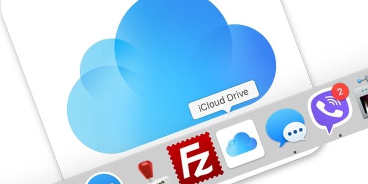 Как добавить иконку iCloud Drive в Dock на Mac