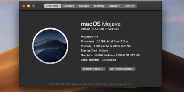 Как установить MacOS Mojave на неподдерживаемые модели Mac