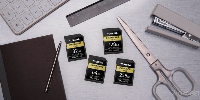 Toshiba выпускает карты памяти для записи 8К-видео (2 фото)