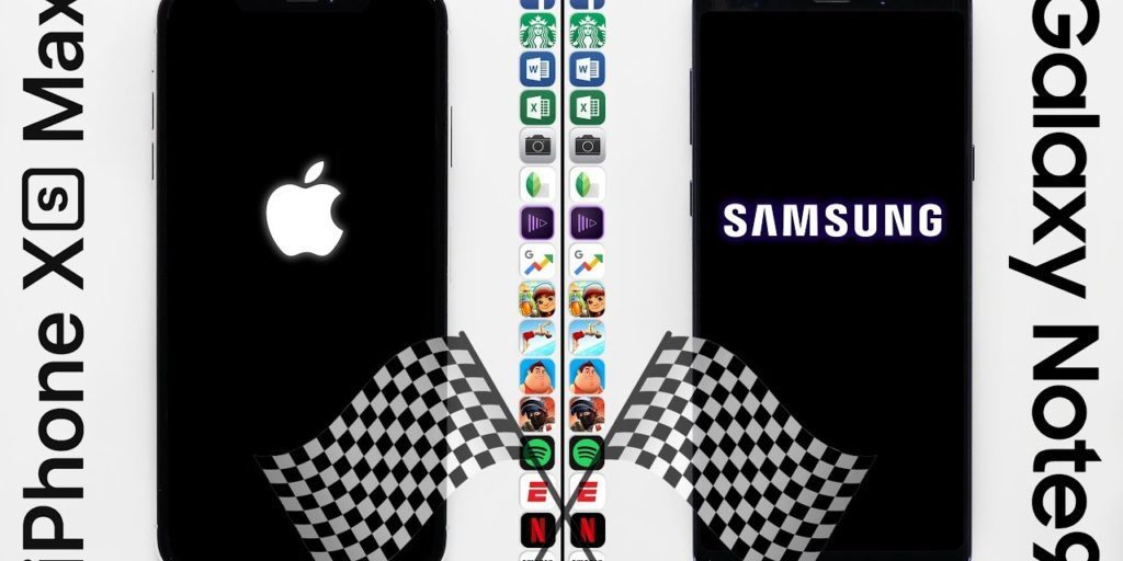 iPhone XS Max vs Galaxy Note 9: тест на скорость в реальном мире