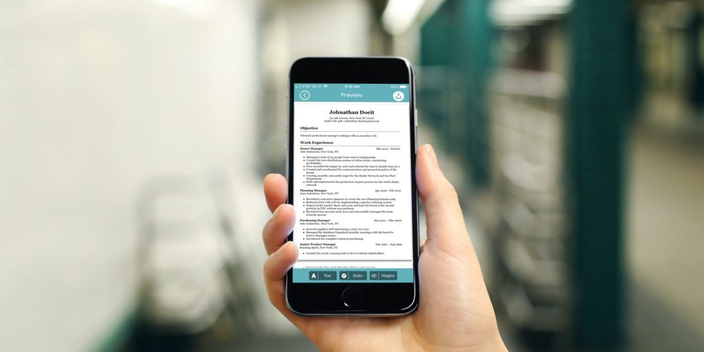 Лучшие приложения для создания резюме на iPhone и iPad