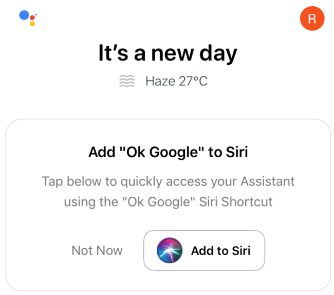 Используйте «Привет, Siri» для активации Google Ассистента