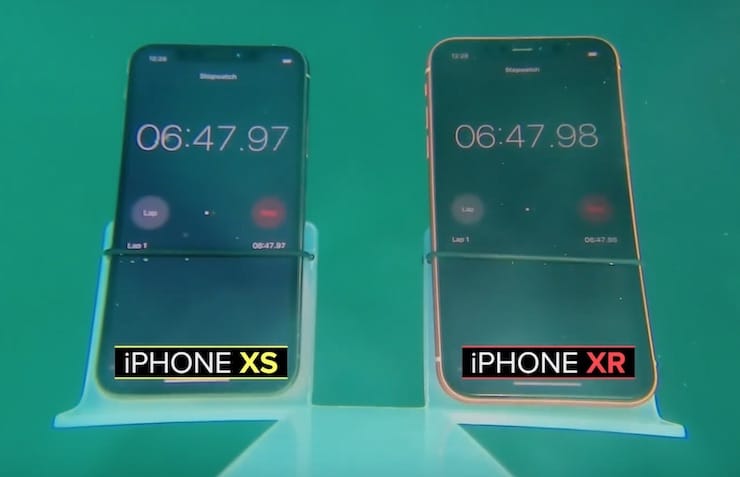 Сравнение водонепроницаемости iPhone XS и iPhone XR