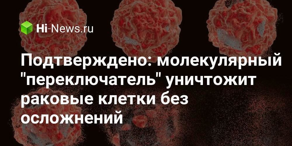 Подтверждено: молекулярный «переключатель» уничтожит раковые клетки без осложнений