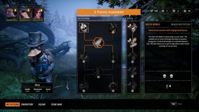 Селезень парит на крыльях мотылька в геймплейном трейлере Mutant Year Zero: Road to Eden