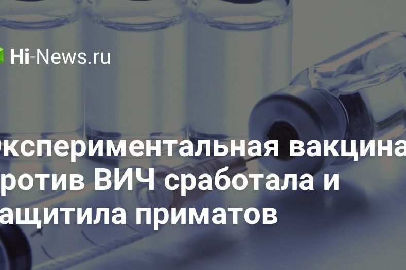 Экспериментальная вакцина против ВИЧ сработала и защитила приматов