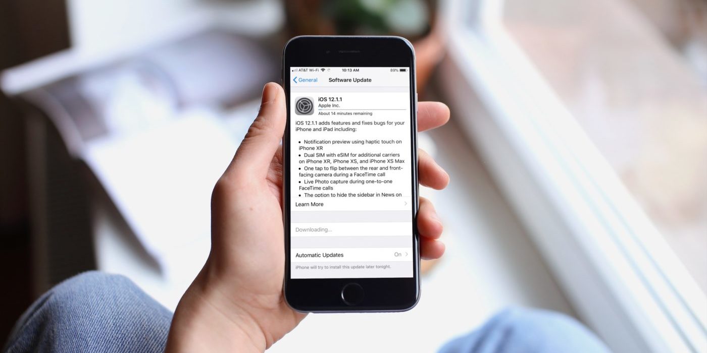 Как отменить обновление iOS, которое уже скачивается