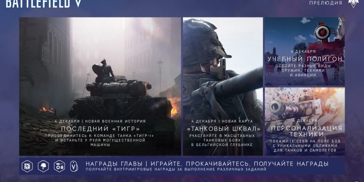 с 4 декабря в Battlefield V можно будет почувствовать себя гитлеровским танкистом