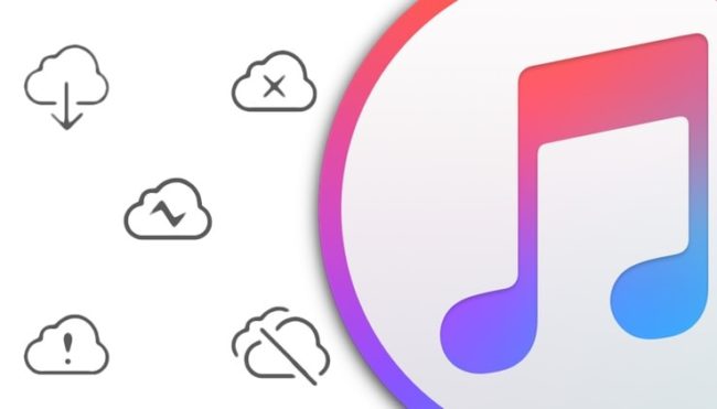 «Серые песни» в Apple Music в iTunes и значения символов загрузки iCloud