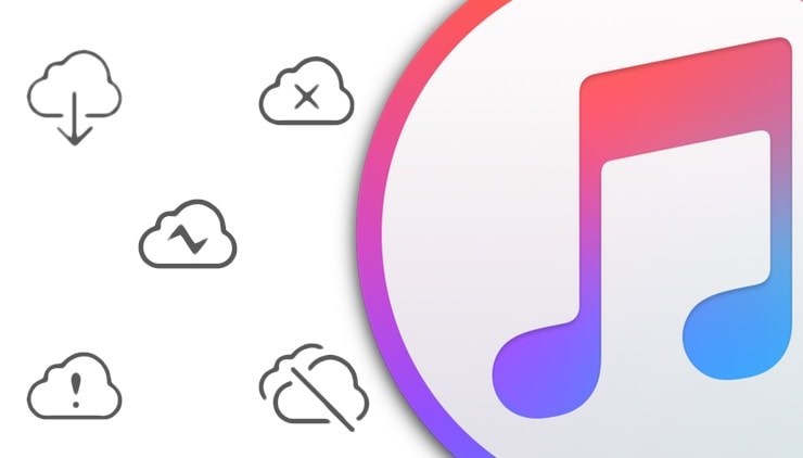 «Серые песни» в Apple Music в iTunes и значения символов загрузки iCloud