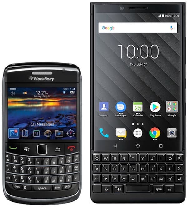 BlackBerry (Storm 9500 и BlackBerry KEY2)