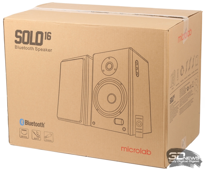 Упаковка акустической системы Microlab Solo 16
