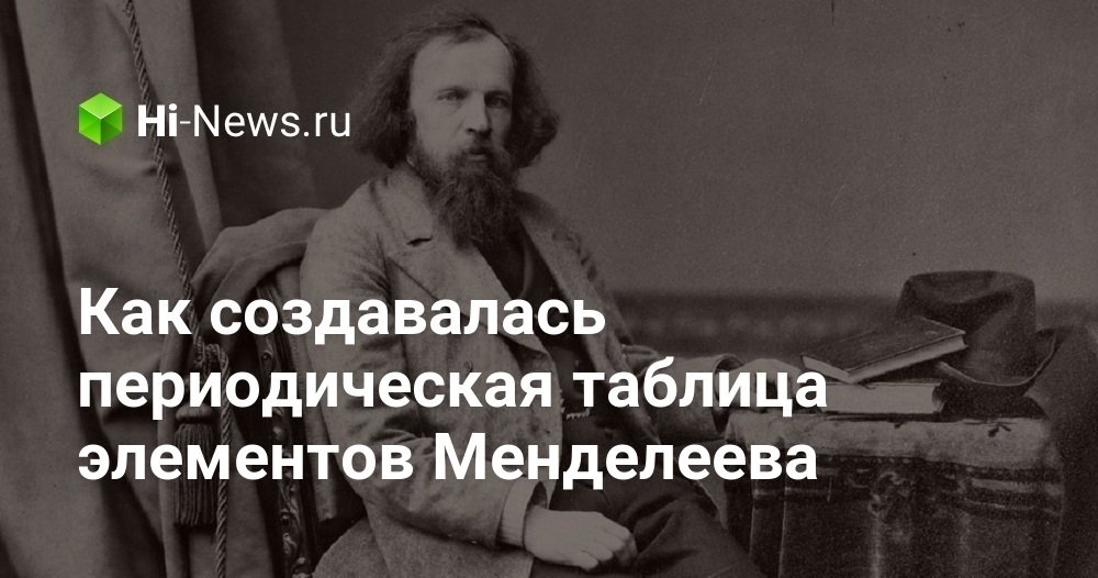 Как создавалась периодическая таблица элементов Менделеева