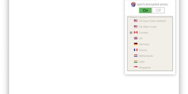 Как изменить свой IP-адрес и геолокацию в браузере Epic