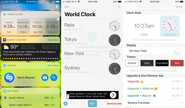 World-Clock-Time-Widget-app-on-iPhone