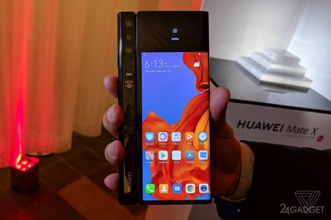 Складной смартфон Huawei Mate X - живые фото, дата выхода продажу и цены (10 фото)