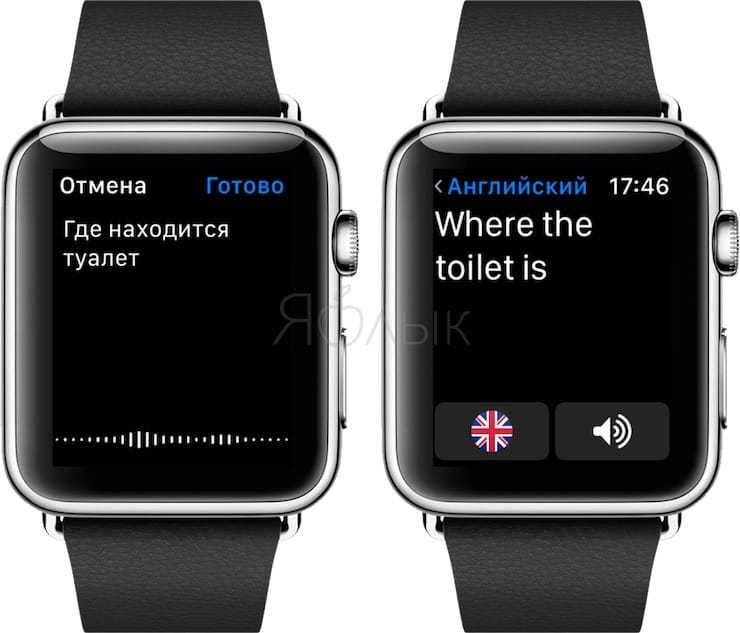 Переводчик на Apple Watch