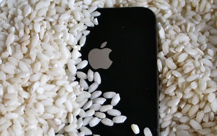 Айфон и рис: нужно ли держать «утонувший» смартфон в крупе?