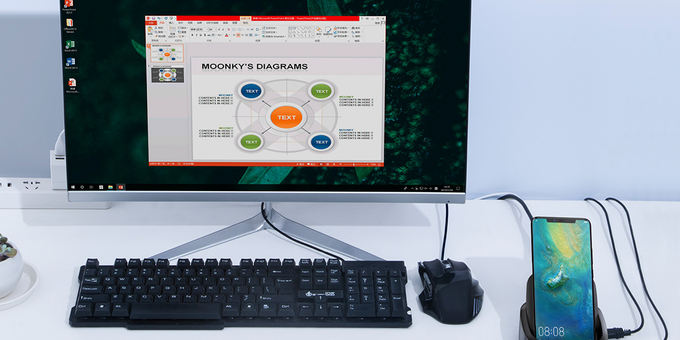 Док-станция NuDock превращает смартфон в настольный компьютер (7 фото + видео)