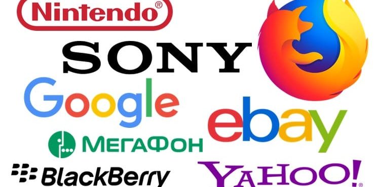 Вы наверняка не знаете первых названий компаний Sony, Google, Ebay, Nintendo, Мегафон, Firefox и др