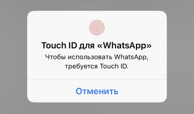 WhatsApp для iPhone теперь поддерживает блокировку с помощью Face ID и Touch ID