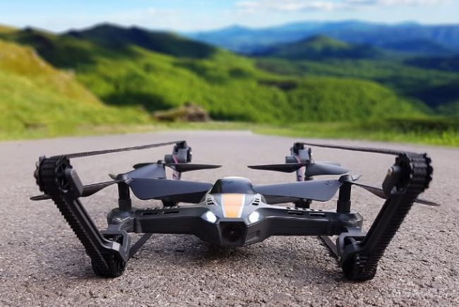 Дрон-вездеход покорит и небо, и землю (4 фото + видео)