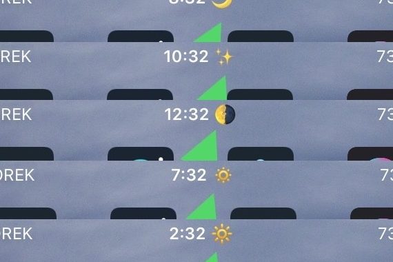 Твик Timemoji меняет индикатор AM/PM в статус-баре на эмодзи