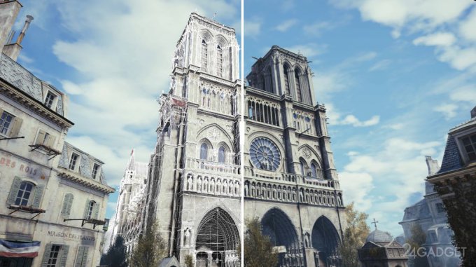 В восстановлении Собора Парижской Богоматери помогут компьютерная игра и лазерная 3D-модель (4 фото + 3 видео)