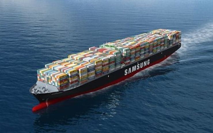Samsung строит контейнерные суда