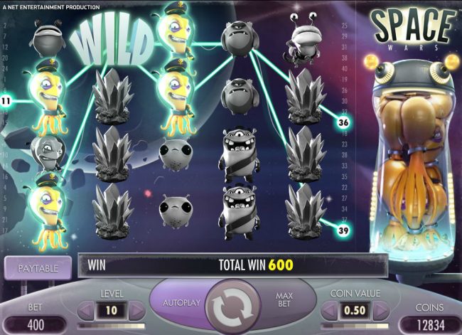 Space Wars — символы игровых автоматов