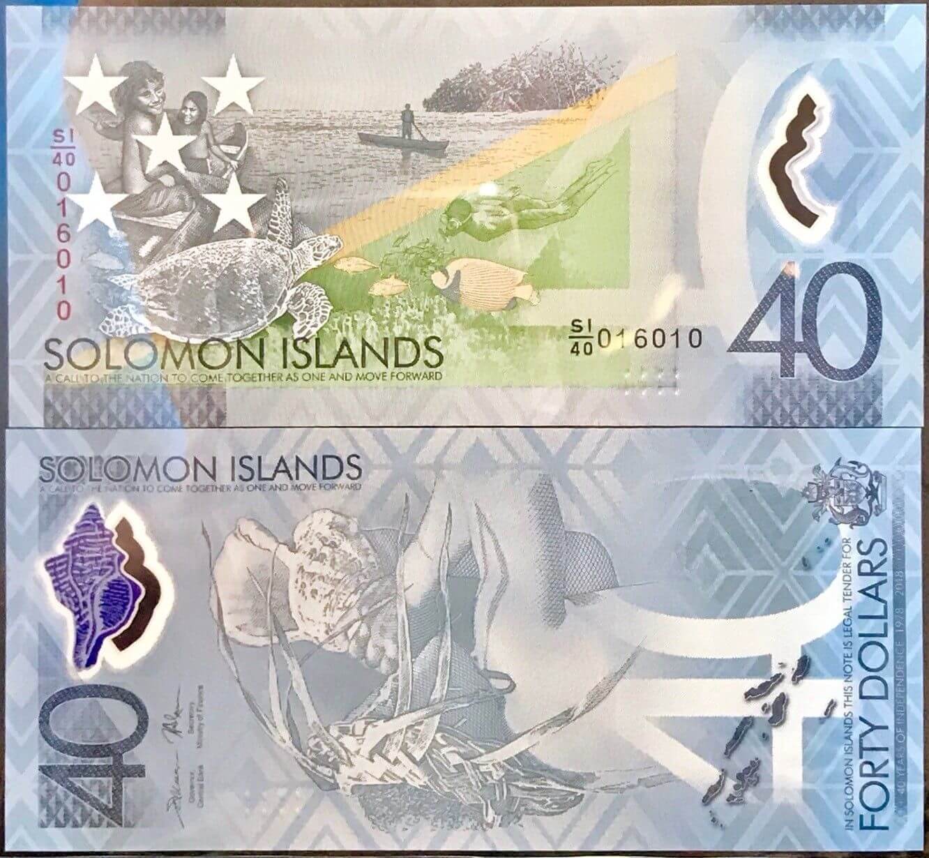 40 долларов из Соломоновых островов
