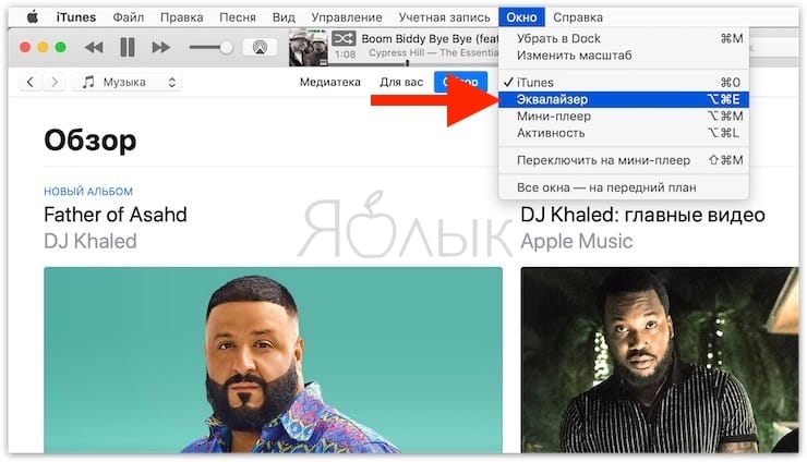 Эквалайзер на Mac (macOS), или как настроить качество звука в iTunes на Mac