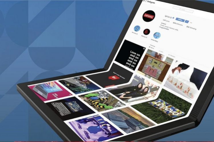 Lenovo представила первый компьютер с гибким дисплеем