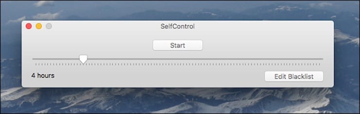 SelfControl – добавление сайтов в «черный список» на Mac