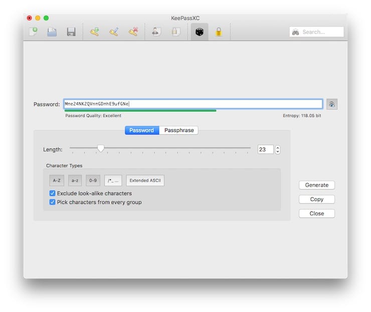 KeePassXC – менеджер паролей для Mac