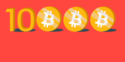 Цена биткоина поднялась выше $10 000