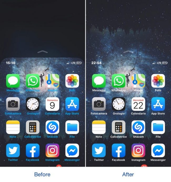 Твик ReachabilitySheer делает интерфейс удобного доступа приятнее