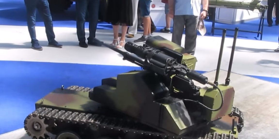 В Сербии министерство обороны провело испытание своего гусеничного робота Milos