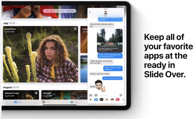 Как переключаться между приложениями Slide Over на iPad