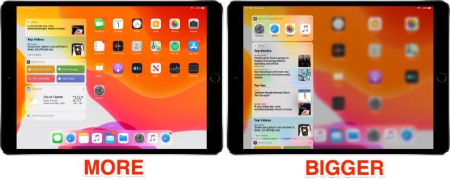 iOS_13_App_Icon_Size_More_Bigger_before_after_iPad_Home_screen_with_Today_widgets_001