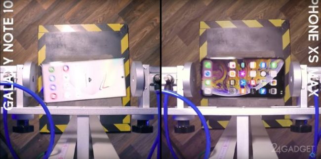 Samsung Galaxy Note 10+ и iPhone XS Max протестировали на прочность (видео) » 24Gadget.Ru :: Гаджеты и технологии