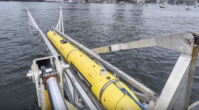 На выставке DSEI состоялся показ американского подводного беспилотника Bluefin-12 от General Dynamics