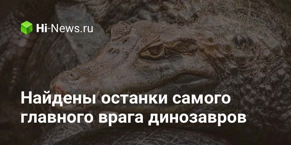 Найдены останки самого главного врага динозавров